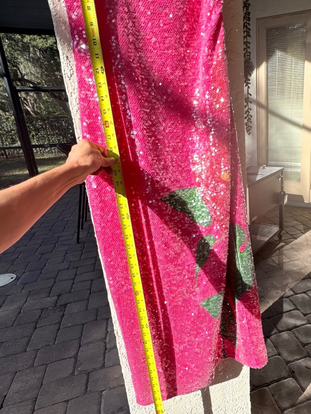 NWT Gorgeous Farm Rio Sequin Slip Dress S - Picture 6 of 9